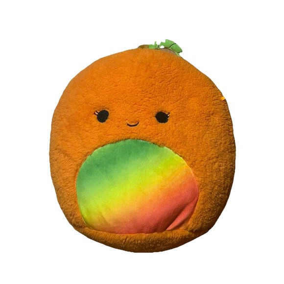 Squishmallows Orange Rainbow Belly Plush 8” Kellytoy Jazwares 2022 Soft Pillow - Picture 1 of 5